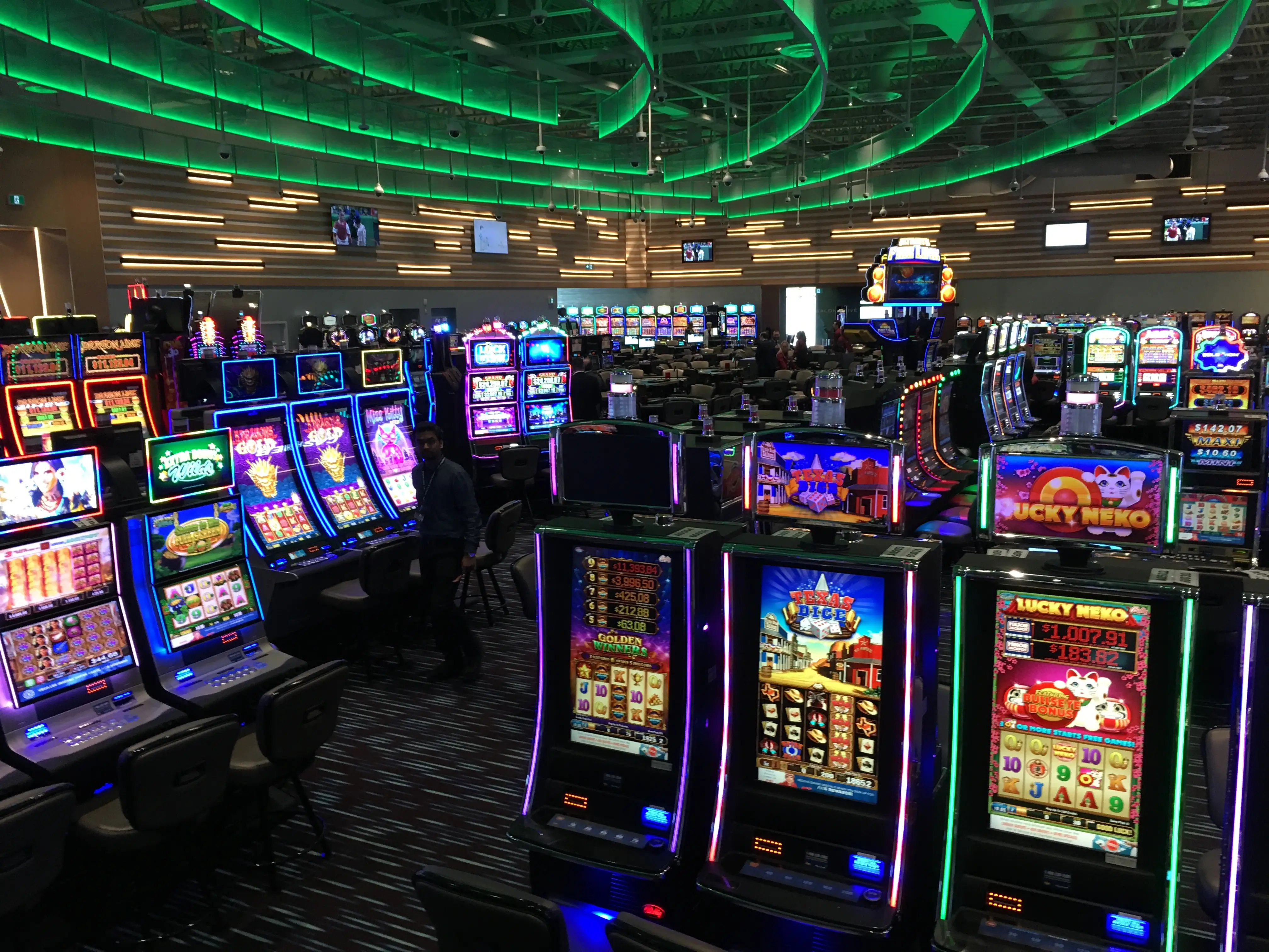 Gaming machines and table area at Elements Casino Chilliwack